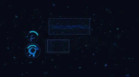 Futuristic Technological Interface Background Stock Footage 44788380