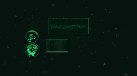 Futuristic Technological Interface Background Stock Footage 44788382