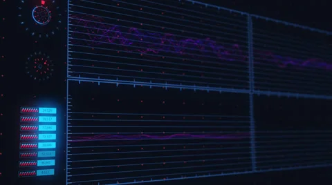 Futuristic Technological Interface Background Stock Footage 44788442