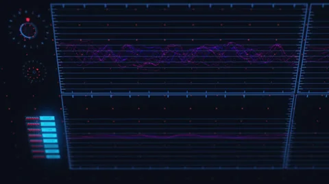 Futuristic Technological Interface Background Stock Footage 44788497