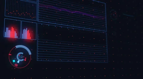 Futuristic Technological Interface Background Stock Footage 44788604