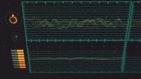 Futuristic Technological Interface Background Video stock 44788692