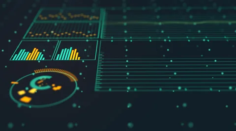 Futuristic Technological Interface Background Stock Footage 44788721