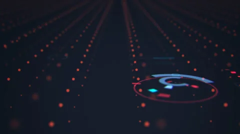 Futuristic Technological Interface Background 動画素材 44788748