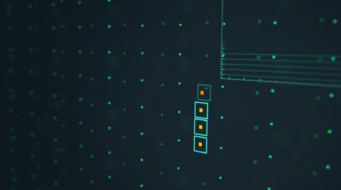 Futuristic Technological Interface Background Stock Footage 45153287