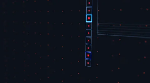 Futuristic Technological Interface Background Video stock 45153333