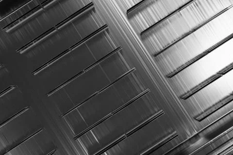 Futuristic technological or industrial background made from brushed metal s.. Stock Illustration