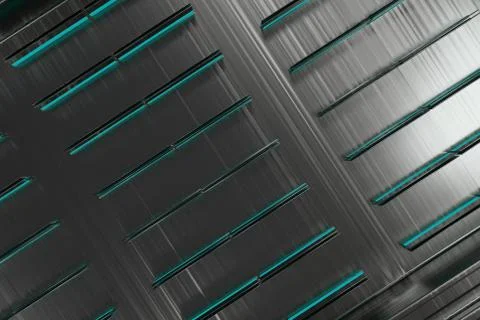 Futuristic technological or industrial background made from brushed metal s.. Stock Illustration