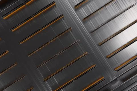 Futuristic technological or industrial background made from brushed metal s.. Stock Illustration