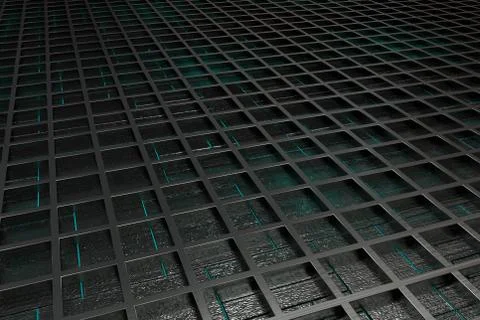Futuristic technological or industrial background made from brushed metal g.. Ilustración de archivo