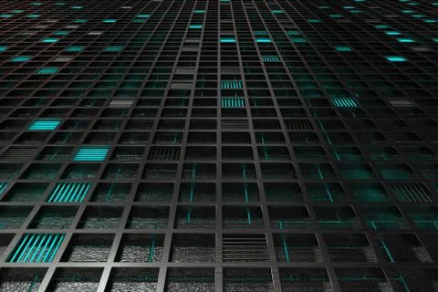 Futuristic technological or industrial background made from brushed metal g.. Ilustración de archivo