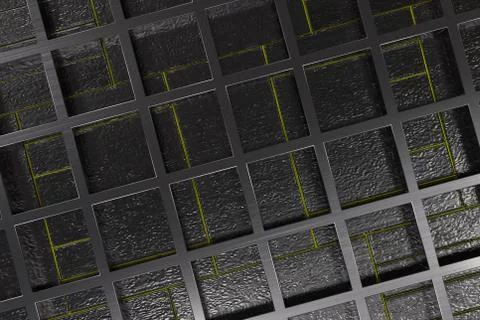 Futuristic technological or industrial background made from brushed metal g.. Ilustración de archivo