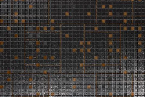 Futuristic technological or industrial background made from brushed metal g.. Ilustración de archivo