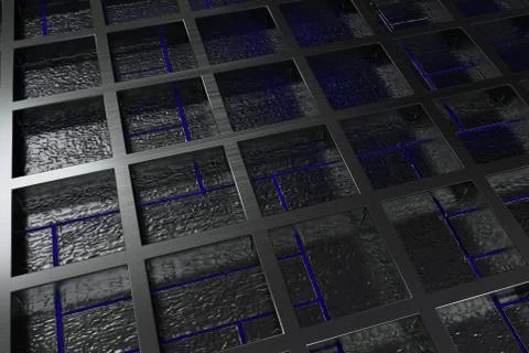 Futuristic technological or industrial background made from brushed metal g.. Ilustración de archivo