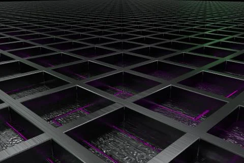 Futuristic technological or industrial background made from brushed metal g.. Ilustración de archivo