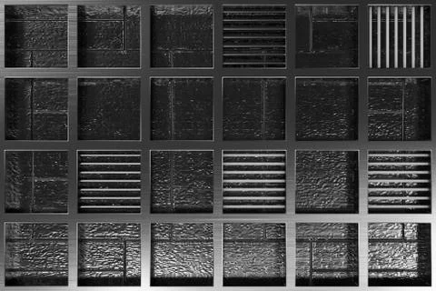 Futuristic technological or industrial background made from brushed metal g.. Ilustración de archivo