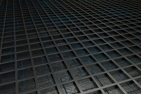 Futuristic technological or industrial background made from brushed metal g.. Ilustración de archivo