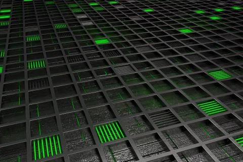Futuristic technological or industrial background made from brushed metal g.. Ilustración de archivo