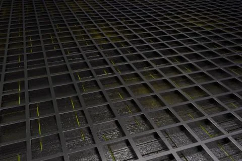 Futuristic technological or industrial background made from brushed metal g.. Ilustración de archivo