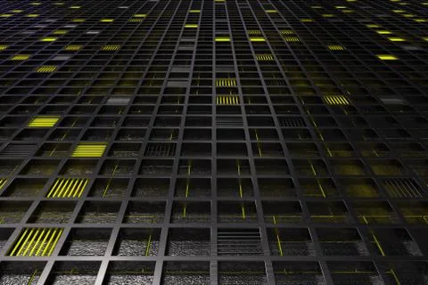 Futuristic technological or industrial background made from brushed metal g.. Ilustración de archivo