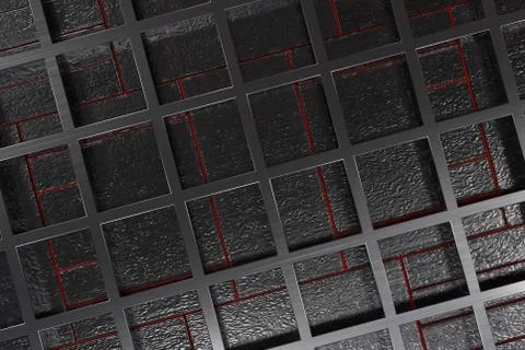 Futuristic technological or industrial background made from brushed metal g.. Ilustración de archivo