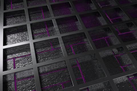 Futuristic technological or industrial background made from brushed metal g.. Ilustración de archivo