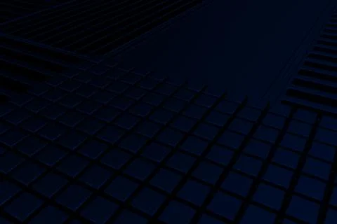 Futuristic technological or industrial background made from metal grates an.. Stock Illustration