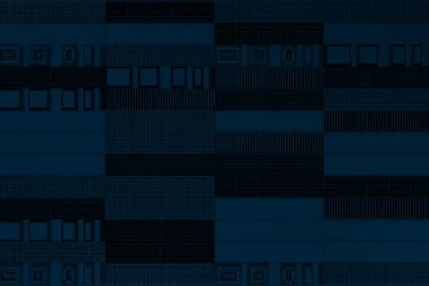 Futuristic technological or industrial background made from metal grates an.. Ilustración de archivo