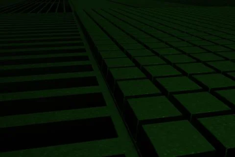 Futuristic technological or industrial background made from metal grates an.. Ilustración de archivo