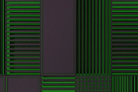 Futuristic technological or industrial background made from metal grates wi.. Ilustración de archivo