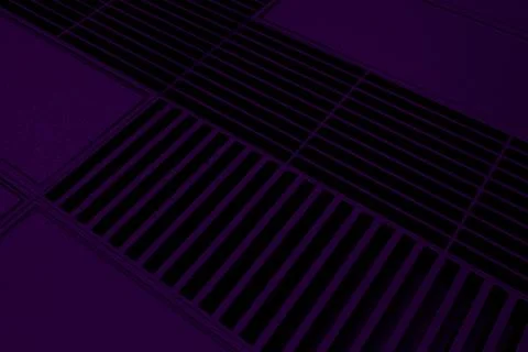 Futuristic technological or industrial background made from metal grates an.. Ilustración de archivo