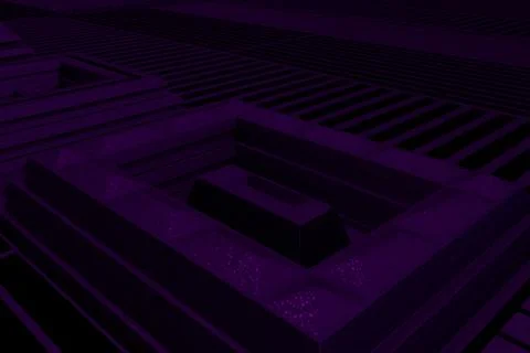 Futuristic technological or industrial background made from metal grates an.. Ilustración de archivo