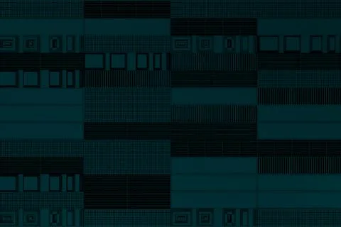 Futuristic technological or industrial background made from metal grates an.. Ilustración de archivo