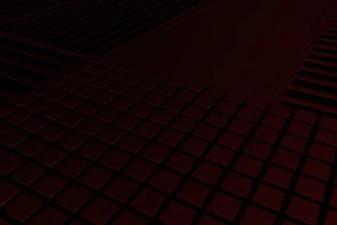Futuristic technological or industrial background made from metal grates an.. Ilustración de archivo