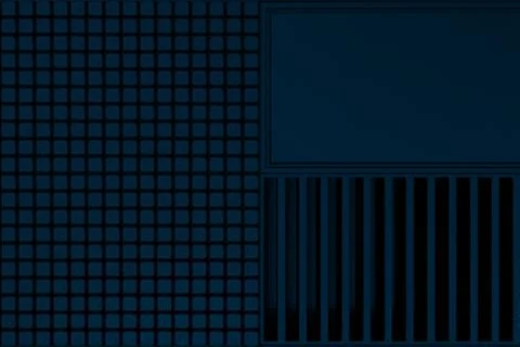 Futuristic technological or industrial background made from metal grates an.. Ilustración de archivo