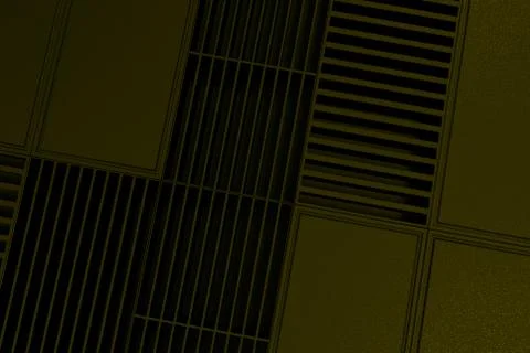 Futuristic technological or industrial background made from metal grates an.. Ilustración de archivo