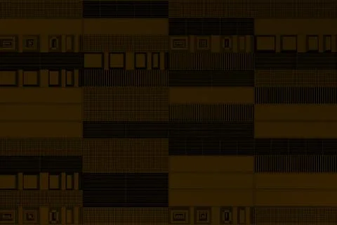 Futuristic technological or industrial background made from metal grates an.. Ilustración de archivo