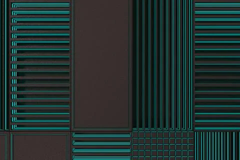 Futuristic technological or industrial background made from metal grates wi.. Ilustración de archivo