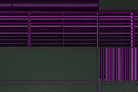 Futuristic technological or industrial background made from metal grates wi.. Ilustración de archivo