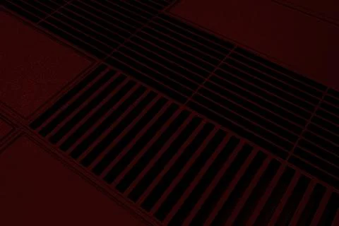 Futuristic technological or industrial background made from metal grates an.. Ilustración de archivo