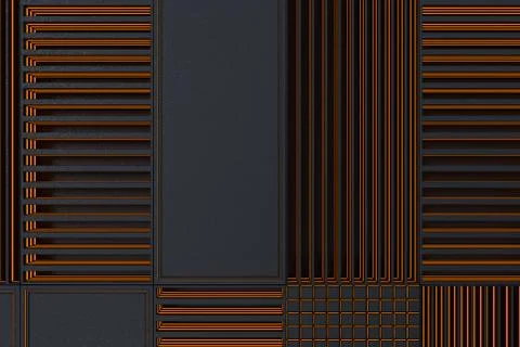Futuristic technological or industrial background made from metal grates wi.. Ilustración de archivo