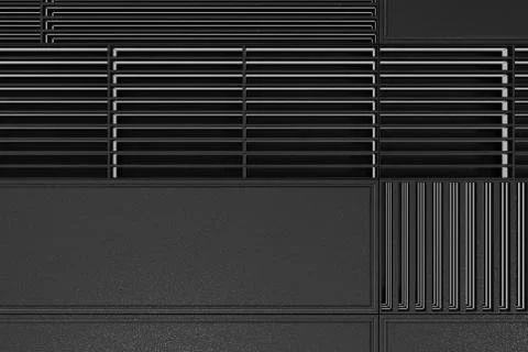 Futuristic technological or industrial background made from metal grates wi.. Ilustración de archivo