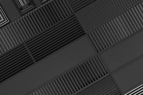Futuristic technological or industrial background made from metal grates wi.. Stock Illustration
