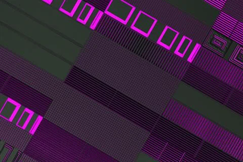Futuristic technological or industrial background made from metal grates wi.. Ilustración de archivo