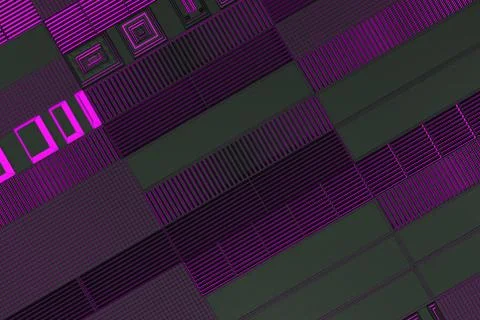Futuristic technological or industrial background made from metal grates wi.. Ilustración de archivo