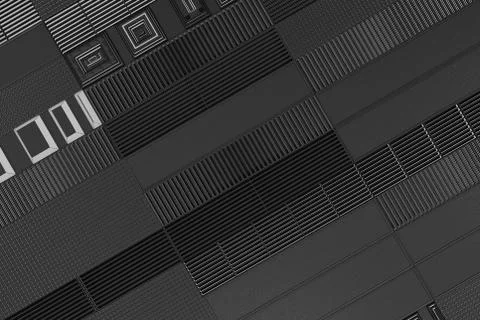 Futuristic technological or industrial background made from metal grates wi.. Ilustración de archivo