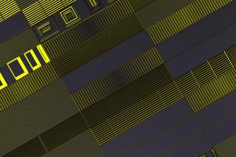 Futuristic technological or industrial background made from metal grates wi.. Stock Illustration