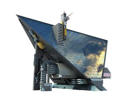 Futuristic Technologist Architecture Stock Illustration