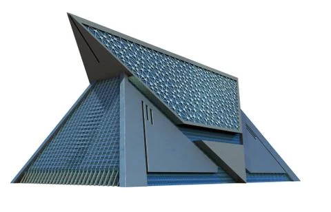 Futuristic Technologist Architecture Stock Illustration