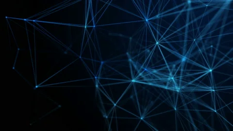 Futuristic technology abstract background. Beautiful blue plexus . 库存影片 102763461